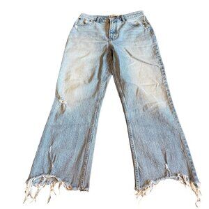 Abercrombie & Fitch Ultra High Rise Kick Flare Jeans Distressed  Size 29 8 Women